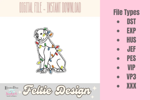 Christmas Dog ITH Feltie: A Practical Designer’s Review
