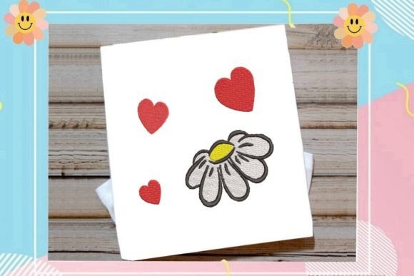 Cute Flower and Hearts Embroidery Design Review