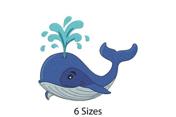 Cute Lovely Whale: A Seasonal Embroidery Gem