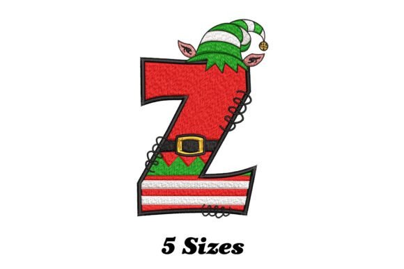 Elf Letter Z Christmas: A Craft Fair-Ready Embroidery Design?