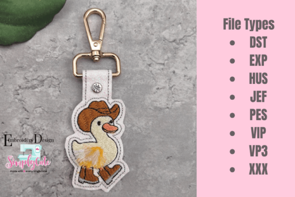 Fringe Duck ITH Key Fob: A Smart Addition for Etsy Embroidery Sellers