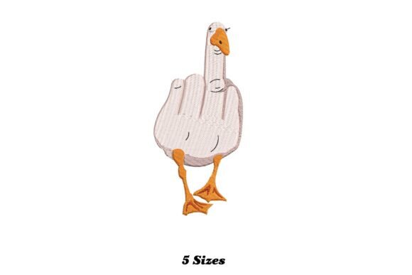 Funny Mean Goose: A Seasonal Embroidery Standout