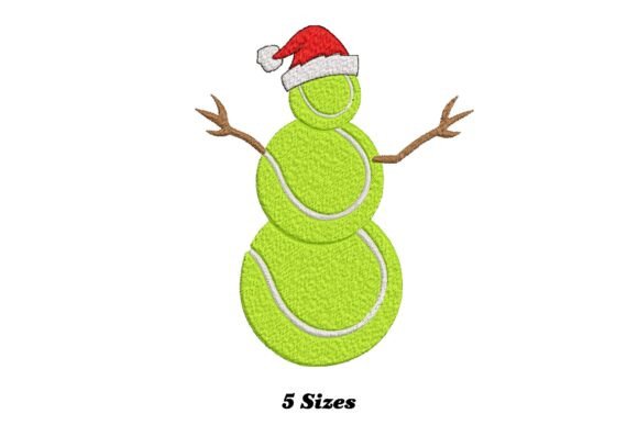 Funny Tennis Balls Snowman Christmas Embroidery Design Review