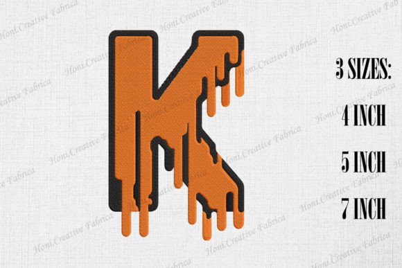 Halloween Letter K: A Seasonal Embroidery Design for Etsy Sellers