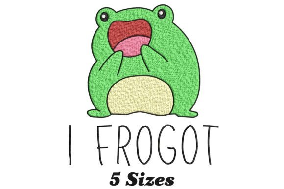 I Frogot Funny Frog: A Whimsical Design for Business Branding