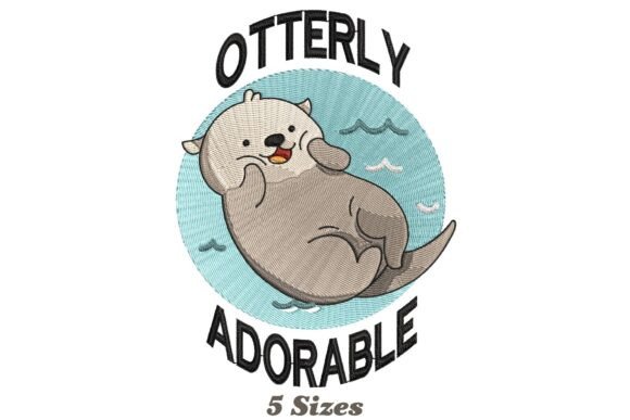 Otterly Adorable Funny Otter: A Designer’s Take on Cute Sweatshirt Embellishment