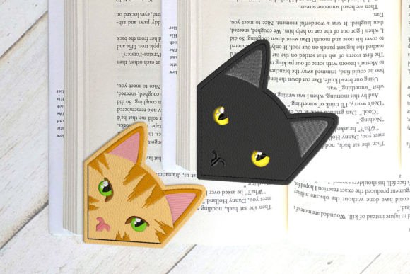 Realistic Cat Face Corner Bookmark ITH Review